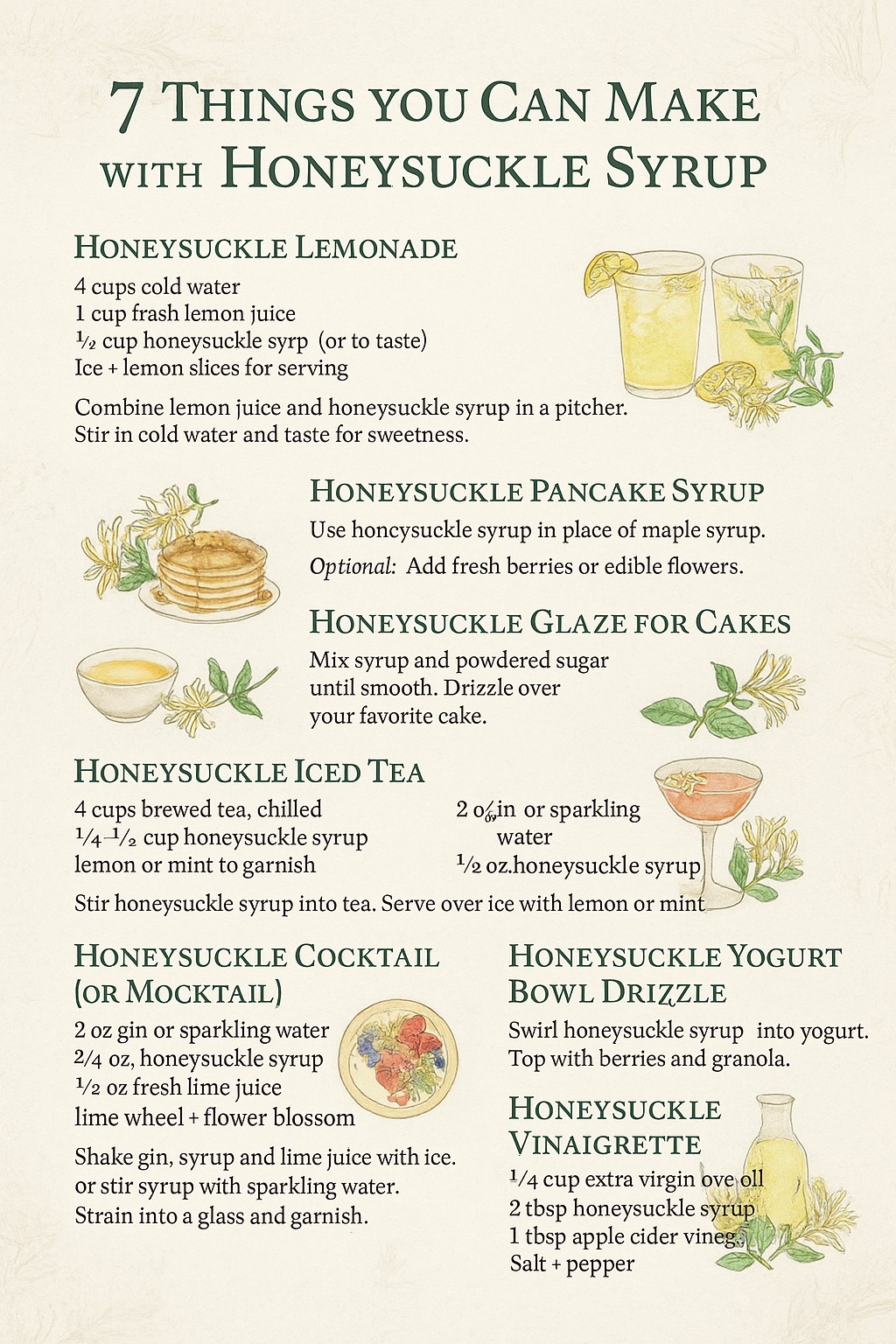 Honeysuckle Syrup
