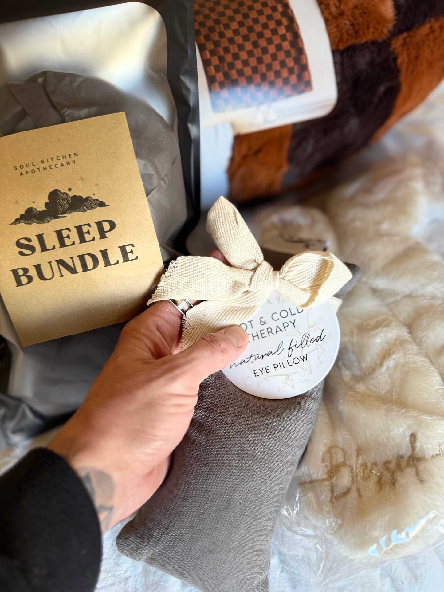 relaxing sleep gift set, sleep ritual kit for adults, insomnia relief bundle, stress and anxiety sleep support, bedtime comfort kit, hormone-related sleep solution, teen and college self-care bundle, calming nighttime essentials, magnesium and CBN infused body care, luxury sleep routine box, soothing sleep aromatherapy, cozy sleep kit for women, nervous system relaxation bundle, deep rest and recovery set