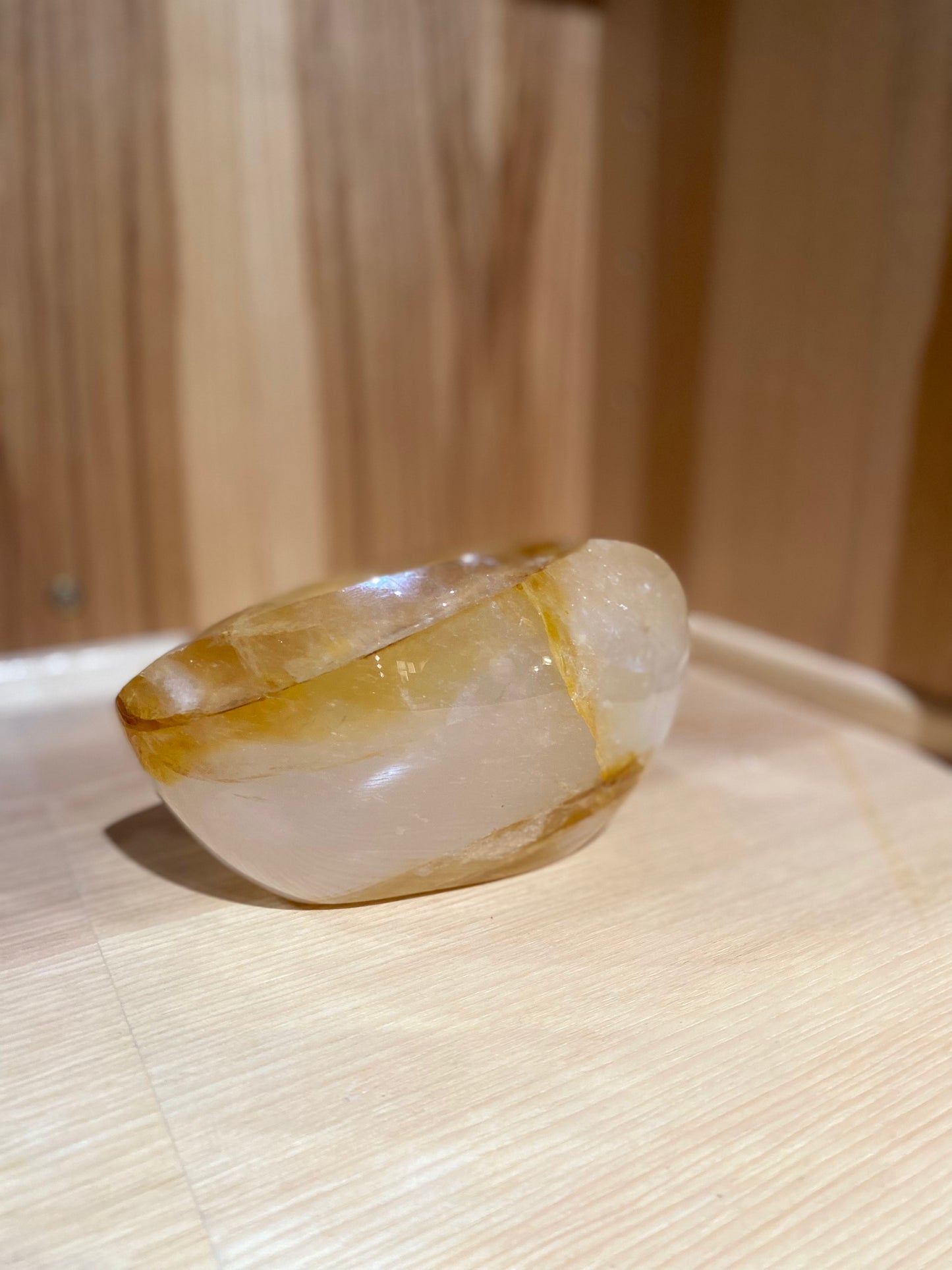 Golden Healer Oval Crystal – Radiant Energy Amplifier