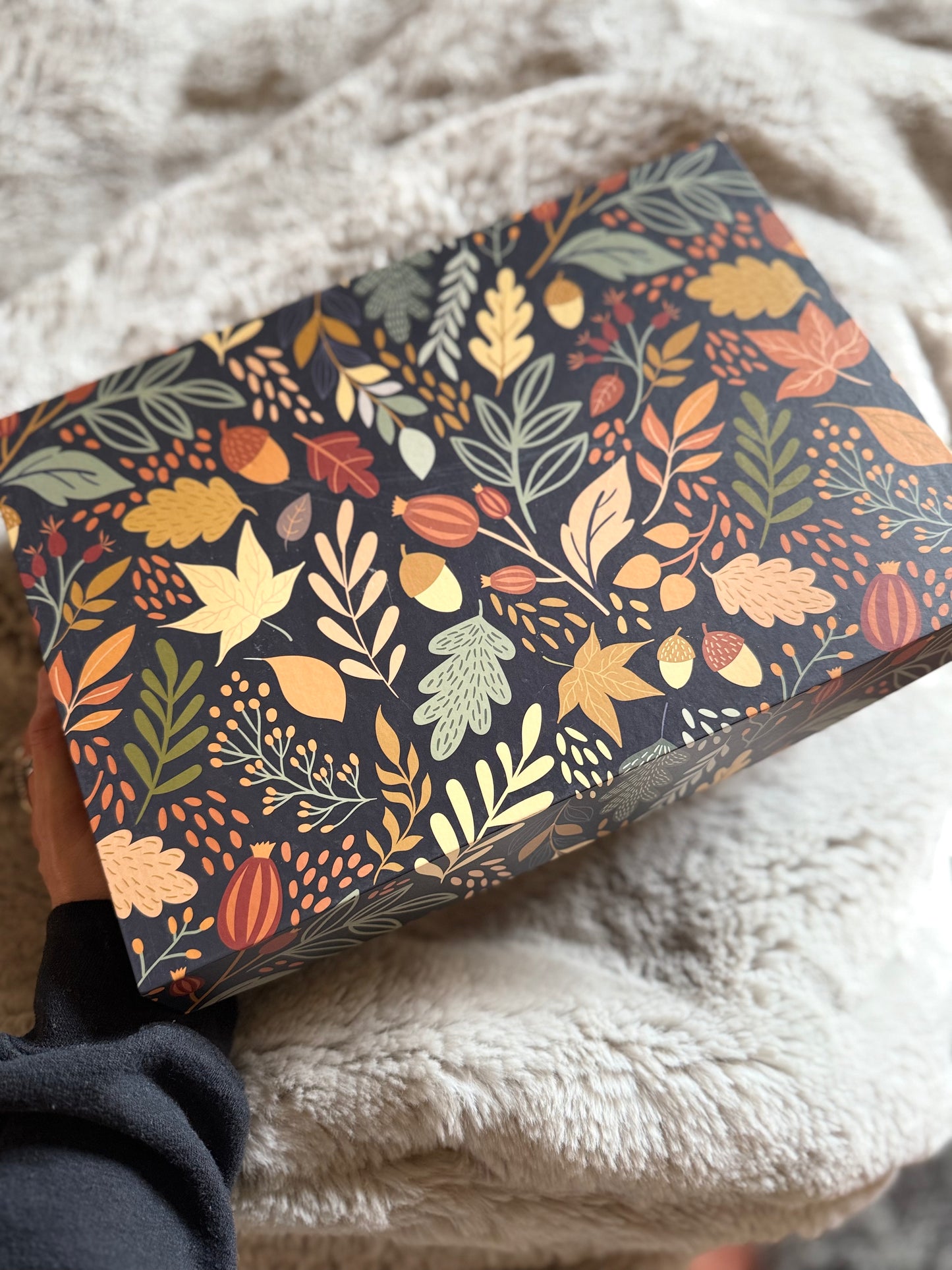 Fall Ritual Mini Box | Cozy Autumn Gift Set with Chai Lotion, Green Candle, Tea & Honey