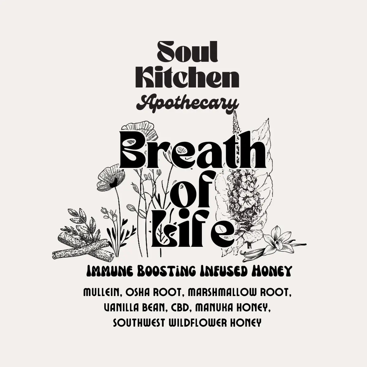 Breath of Life Infused Honey Soul Kitchen Apothecary