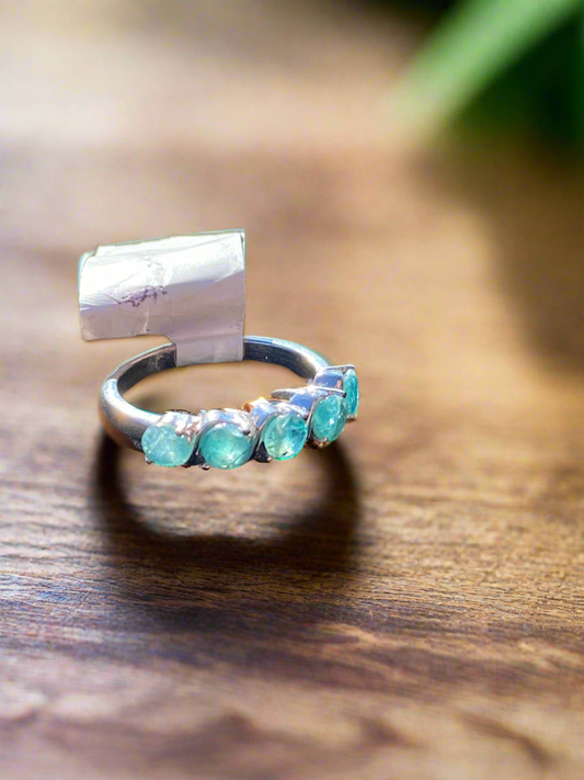 Rare grandidierite ring, sterling silver grandidierite ring, grandidierite gemstone jewelry, rare gemstone ring, elegant grandidierite band, unique stone ring, rare crystal jewelry, grandidierite engagement ring, fine gemstone ring, handcrafted grandidierite jewelry, rare mineral ring, collectible gemstone ring, sterling silver statement ring, luxury grandidierite jewelry, rare crystal gemstone ring
