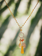 Load image into Gallery viewer, Radiant Om Citrine Necklace – A Touch of Light and Meaning
