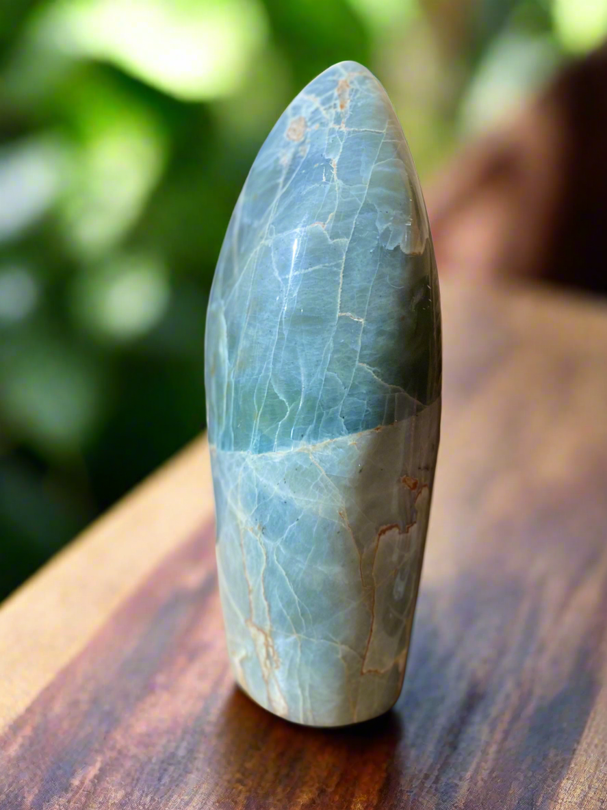 Majestic Aquamarine Crystal Tower - 320 Ounces of Oceanic Energy