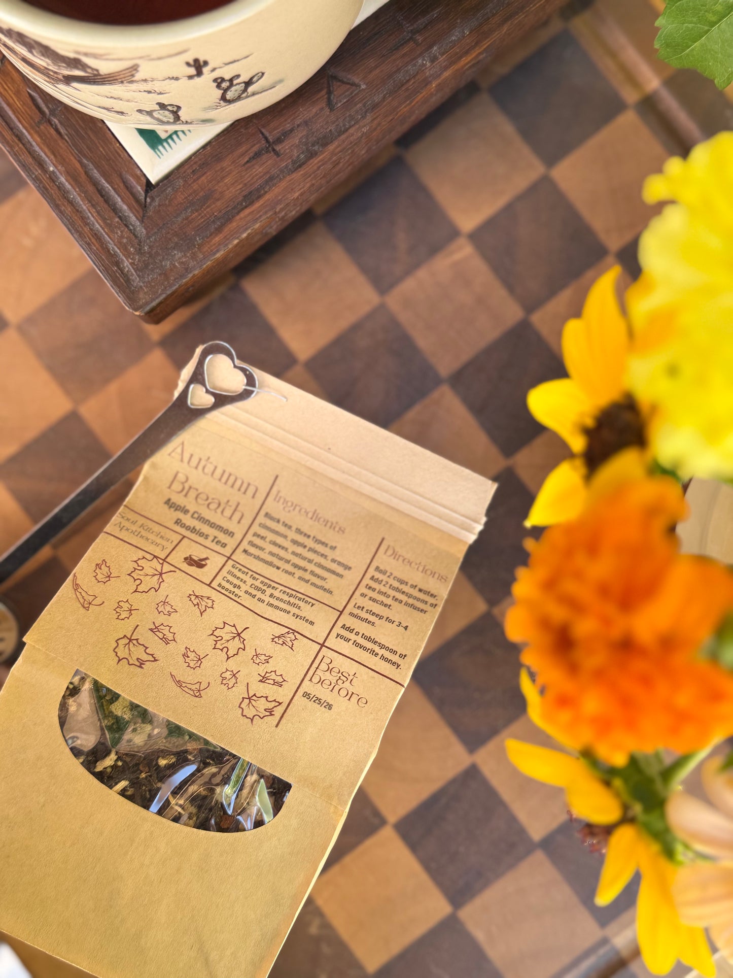Autumn Breath Tea – Apple, Cinnamon & Rooibos Blend