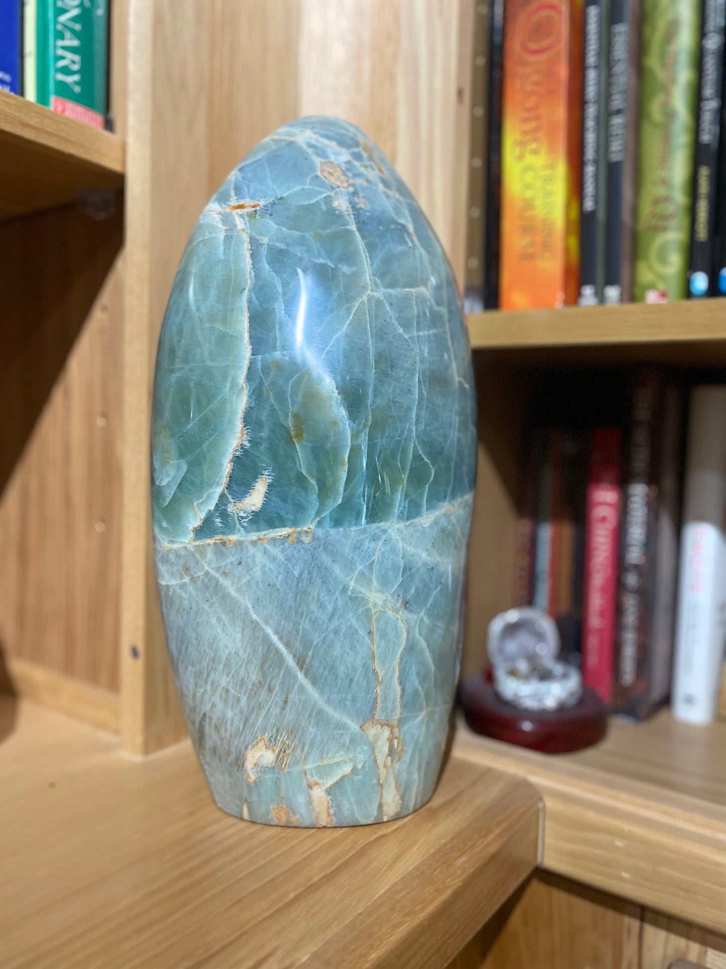 Majestic Aquamarine Crystal Tower - 320 Ounces of Oceanic Energy