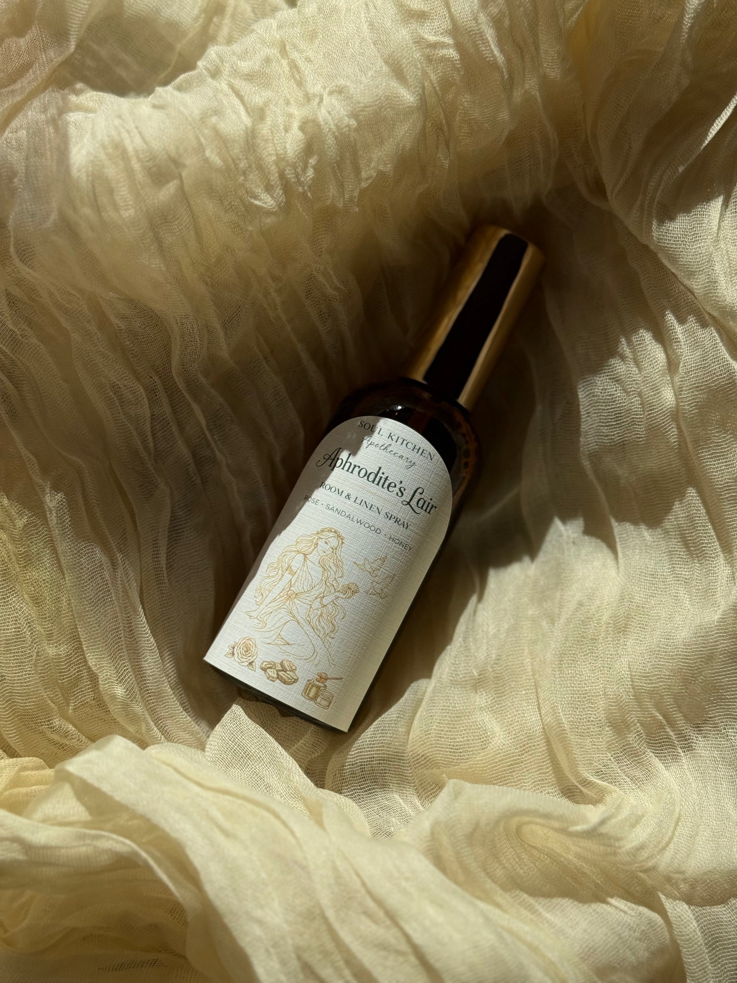 Aphrodite Rose and honey room, body and linen spray
