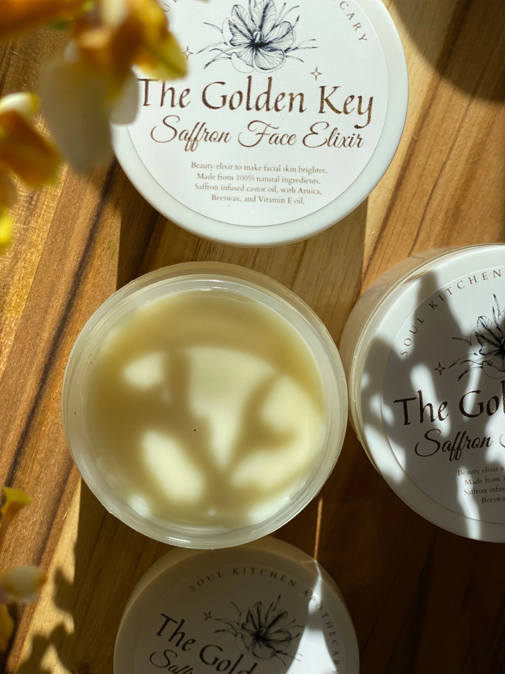 The Golden Key Soul Kitchen Apothecary, Saffron facial elixir, saffron skincare, anti-aging facial oil, luxurious saffron serum, natural saffron moisturizer, antioxidant-rich skincare, saffron-infused beauty, radiant complexion elixir, saffron anti-aging treatment, rejuvenating facial oil, botanical skincare elixir, saffron beauty product, hydrating saffron serum, saffron skin revitalizer, natural saffron face treatment